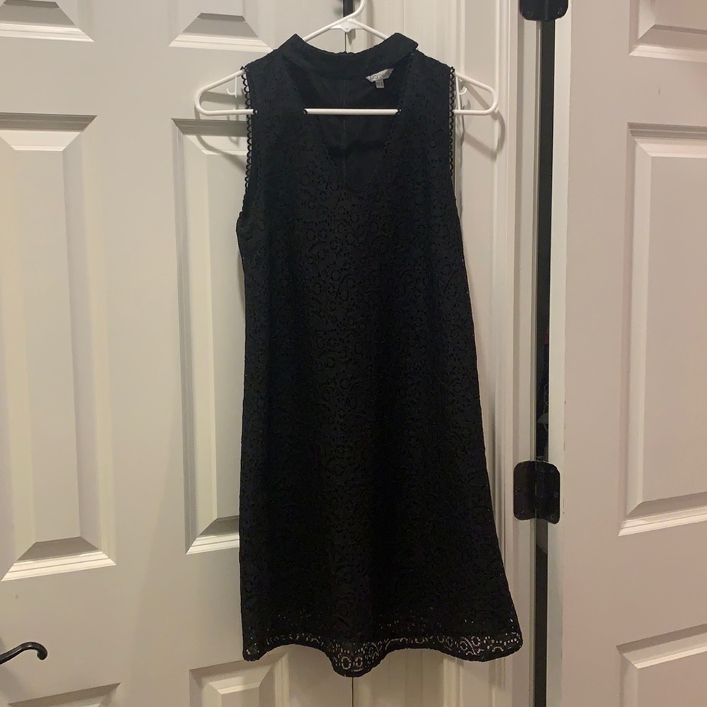 Lucy Paris Black Lace Cutout Dress Size Small